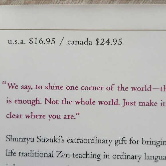 To Shine One Corner of the World Book Zen Master Shunrtu Suzuki First Edition - Picture 4 of 8